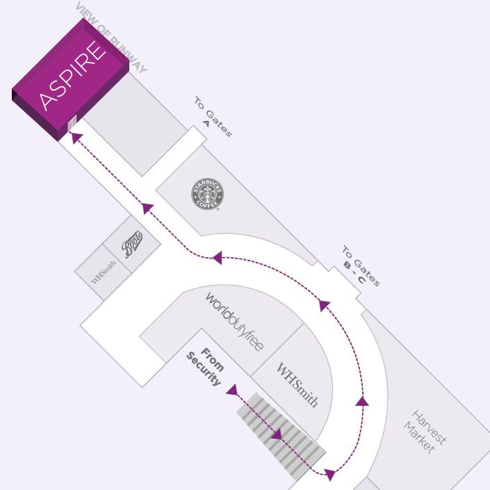 Belfast City Airport Aspire Lounge Directions