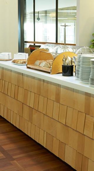 Food and Drink Station in the Aspire Airport Lounge at Copenhagen Airport
