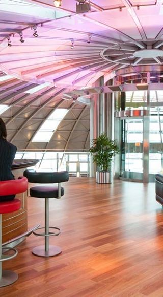 Seating Area of the Skyview Airport Lounge in Basel Mulhouse Freiburg EuroAirport