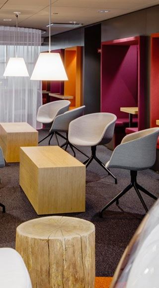 Seating Area of the Aspire Airport Lounge in Helsinki Airport