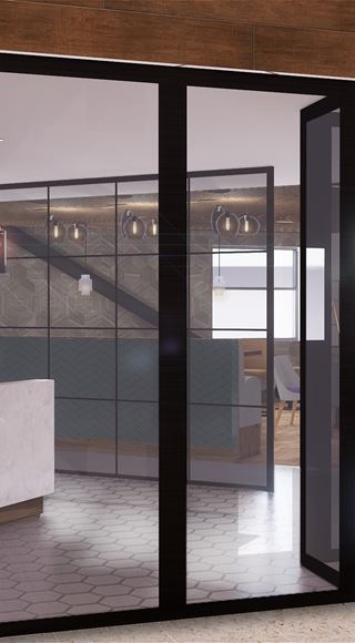 A Render of the ASPIRE Lounge Entrance at EDI Airport