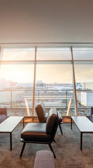 Comfortable seats in the new Club Aspire Lounge Gatwick Airport South Terminal