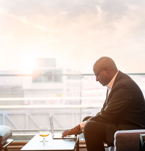 Business facilities at the new Club Aspire Lounge Gatwick Airport South Terminal