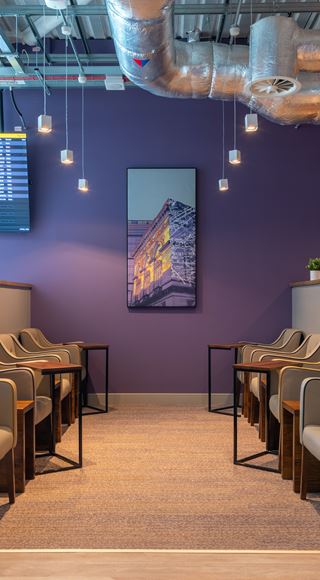 Seating in Manchester Terminal 2 Aspire Lounge